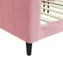 Rosafarbenes Samtschlafsofa 80x200 cm von vidaXL, Betten und Lattenroste - Ref: Foro24-354004, Preis: 182,18 €, Rabatt: %