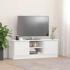 ALTA TV-Schrank aus massivem weißem Kiefernholz 112x35x41 cm von vidaXL, TV-Möbel - Ref: Foro24-353936, Preis: 87,68 €, Rabat...