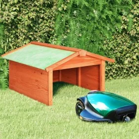 Solid fir wood robotic lawnmower shed 72x87x50 cm by vidaXL, Lawn Mower Covers - Ref: Foro24-170878, Price: 95,49 €, Discount: %