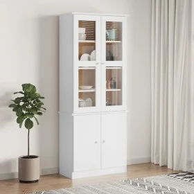 ALTA Vitrine aus massivem weißem Kiefernholz 77x35x186,5cm von vidaXL, Sideboards - Ref: Foro24-353950, Preis: 303,55 €, Raba...