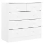 Cómoda cajonera ALTA madera maciza pino blanco 77x35x73 cm de vidaXL, Cajoneras - Ref: Foro24-353922, Precio: 149,81 €, Descu...