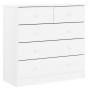 Cómoda cajonera ALTA madera maciza pino blanco 77x35x73 cm de vidaXL, Cajoneras - Ref: Foro24-353922, Precio: 133,54 €, Descu...