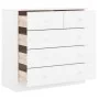 Cómoda cajonera ALTA madera maciza pino blanco 77x35x73 cm de vidaXL, Cajoneras - Ref: Foro24-353922, Precio: 149,81 €, Descu...