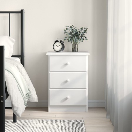ALTA Nachttisch aus massivem weißem Kiefernholz 41x35x55,5 cm von vidaXL, Nachttische - Ref: Foro24-353918, Preis: 69,70 €, R...