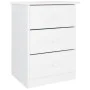 Mesita de noche ALTA madera maciza de pino blanco 41x35x55,5 cm de vidaXL, Mesitas de noche - Ref: Foro24-353918, Precio: 70,...