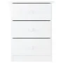 Mesita de noche ALTA madera maciza de pino blanco 41x35x55,5 cm de vidaXL, Mesitas de noche - Ref: Foro24-353918, Precio: 70,...