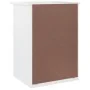 Mesita de noche ALTA madera maciza de pino blanco 41x35x55,5 cm de vidaXL, Mesitas de noche - Ref: Foro24-353918, Precio: 70,...