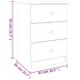 ALTA Nachttisch aus massivem weißem Kiefernholz 41x35x55,5 cm von vidaXL, Nachttische - Ref: Foro24-353918, Preis: 69,70 €, R...