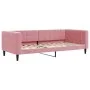 Sofá cama terciopelo rosa 90x200 cm de vidaXL, Camas y somieres - Ref: Foro24-354011, Precio: 185,12 €, Descuento: %