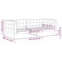 Rosafarbenes Samtschlafsofa 90x200 cm von vidaXL, Betten und Lattenroste - Ref: Foro24-354011, Preis: 185,12 €, Rabatt: %