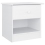Tall solid white pine wood bedside table 41x35x41 cm by vidaXL, Nightstands - Ref: Foro24-353914, Price: 48,06 €, Discount: %