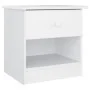 Tall solid white pine wood bedside table 41x35x41 cm by vidaXL, Nightstands - Ref: Foro24-353914, Price: 47,31 €, Discount: %