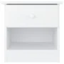 Tall solid white pine wood bedside table 41x35x41 cm by vidaXL, Nightstands - Ref: Foro24-353914, Price: 47,31 €, Discount: %