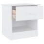 HIGH Nachttisch aus massivem Kiefernholz weiß 41x35x41 cm von vidaXL, Nachttische - Ref: Foro24-353914, Preis: 48,06 €, Rabat...
