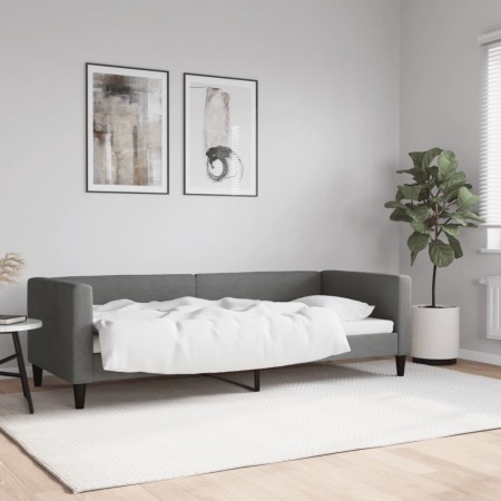 Sofá cama tela gris oscuro 80x200 cm de vidaXL, Camas y somieres - Ref: Foro24-353979, Precio: 180,59 €, Descuento: %