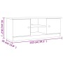 ALTA TV-Möbel aus massivem Kiefernholz 112x35x41 cm von vidaXL, TV-Möbel - Ref: Foro24-353935, Preis: 90,68 €, Rabatt: %