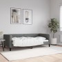 Sofá cama tela gris oscuro 90x190 cm de vidaXL, Camas y somieres - Ref: Foro24-353994, Precio: 212,67 €, Descuento: %
