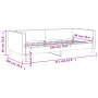 Sofá cama tela gris oscuro 90x190 cm de vidaXL, Camas y somieres - Ref: Foro24-353994, Precio: 212,67 €, Descuento: %