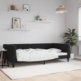 Schlafsofa aus schwarzem Samt, 100 x 200 cm von vidaXL, Betten und Lattenroste - Ref: Foro24-354019, Preis: 186,23 €, Rabatt: %