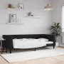 Sofá cama terciopelo negro 100x200 cm de vidaXL, Camas y somieres - Ref: Foro24-354019, Precio: 186,23 €, Descuento: %