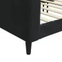 Sofá cama terciopelo negro 100x200 cm de vidaXL, Camas y somieres - Ref: Foro24-354019, Precio: 186,23 €, Descuento: %