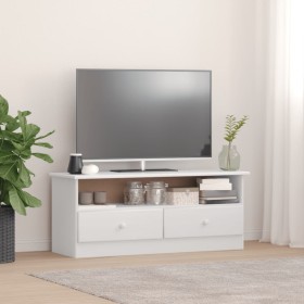 TV-Schrank mit Schubladen ALTA aus weißem Kiefernholz 100x35x41cm von vidaXL, TV-Möbel - Ref: Foro24-353934, Preis: 78,34 €, ...