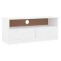 TV-Schrank mit Schubladen ALTA aus weißem Kiefernholz 100x35x41cm von vidaXL, TV-Möbel - Ref: Foro24-353934, Preis: 77,37 €, ...