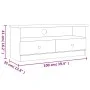 TV-Schrank mit Schubladen ALTA aus weißem Kiefernholz 100x35x41cm von vidaXL, TV-Möbel - Ref: Foro24-353934, Preis: 77,37 €, ...