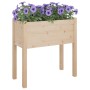 Jardineras 2 uds madera maciza de pino 70x31x70 cm en Maceteros y jardineras | Comprar online en Foro24