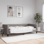 Sofá cama tela gris taupe 100x200 cm