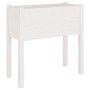Jardineras 2 uds madera maciza de pino blanco 70x31x70 cm