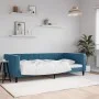 Sofá cama terciopelo azul 100x200 cm de vidaXL, Camas y somieres - Ref: Foro24-354014, Precio: 194,33 €, Descuento: %