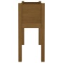 Jardinera de madera maciza de pino marrón miel 70x31x70 cm en Maceteros y jardineras | Comprar online en Foro24