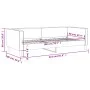 Taupegraues Schlafsofa aus Stoff, 90 x 200 cm von vidaXL, Betten und Lattenroste - Ref: Foro24-353986, Preis: 184,05 €, Rabat...