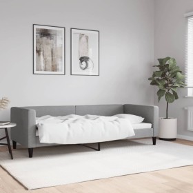 Light gray fabric sofa bed 80x200 cm by vidaXL, Beds and slatted bases - Ref: Foro24-353978, Price: 182,36 €, Discount: %