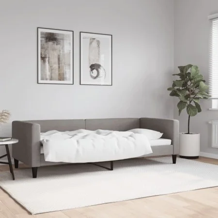 Taupe gray fabric sofa bed 80x200 cm by vidaXL, Beds and slatted bases - Ref: Foro24-353981, Price: 177,94 €, Discount: %
