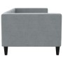 Sofá cama tela gris claro 80x200 cm de vidaXL, Camas y somieres - Ref: Foro24-353978, Precio: 182,36 €, Descuento: %