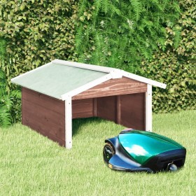 Mokka- und Weißtannenholz-Roboter-Rasenmäherschuppen von vidaXL, Rasenmäherabdeckungen - Ref: Foro24-170880, Preis: 82,68 €, ...