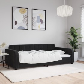 Schlafsofa aus schwarzem Samt, 100 x 200 cm von vidaXL, Betten und Lattenroste - Ref: Foro24-354069, Preis: 199,12 €, Rabatt: %