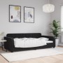 Sofá cama terciopelo negro 100x200 cm de vidaXL, Camas y somieres - Ref: Foro24-354069, Precio: 199,35 €, Descuento: %