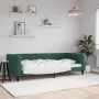 Sofá cama terciopelo verde oscuro 90x200 cm de vidaXL, Camas y somieres - Ref: Foro24-354010, Precio: 185,12 €, Descuento: %