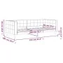 Dunkelgrünes Samtschlafsofa 90x200 cm von vidaXL, Betten und Lattenroste - Ref: Foro24-354010, Preis: 188,26 €, Rabatt: %