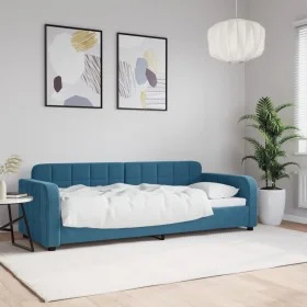 Sofá cama terciopelo azul 80x200 cm de vidaXL, Camas y somieres - Ref: Foro24-354050, Precio: 184,50 €, Descuento: %