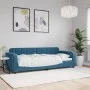 Sofá cama terciopelo azul 80x200 cm de vidaXL, Camas y somieres - Ref: Foro24-354050, Precio: 184,48 €, Descuento: %