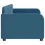 Blue velvet sofa bed 80x200 cm by vidaXL, Beds and slatted bases - Ref: Foro24-354050, Price: 187,24 €, Discount: %