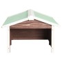 Mocha and white fir wood robotic lawnmower shed by vidaXL, Lawn Mower Covers - Ref: Foro24-170880, Price: 82,68 €, Discount: %