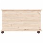 Storage trunk with wheels ALTA solid wood 73x39.5x44 cm by vidaXL, Storage trunks - Ref: Foro24-353927, Price: 90,62 €, Disco...