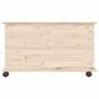 Storage trunk with wheels ALTA solid wood 73x39.5x44 cm by vidaXL, Storage trunks - Ref: Foro24-353927, Price: 84,49 €, Disco...