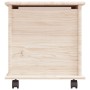 Storage trunk with wheels ALTA solid wood 73x39.5x44 cm by vidaXL, Storage trunks - Ref: Foro24-353927, Price: 90,62 €, Disco...