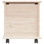 Storage trunk with wheels ALTA solid wood 73x39.5x44 cm by vidaXL, Storage trunks - Ref: Foro24-353927, Price: 84,49 €, Disco...